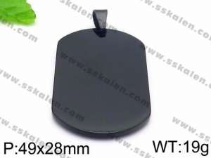 Stainless Steel Black-plating Pendant - KP59914-Z