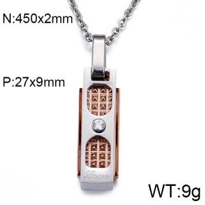 SS Rose Gold-plating Pendant - KP59941-JE