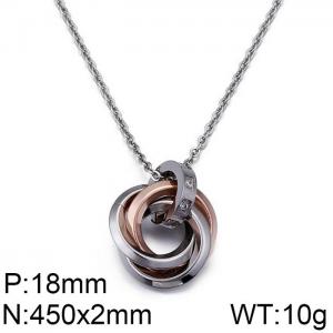 SS Rose Gold-plating Pendant - KP59957-JE