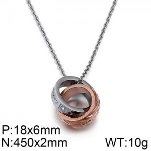 SS Rose Gold-plating Pendant - KP59959-JE