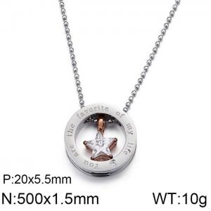 SS Rose Gold-plating Pendant - KP59983-JE