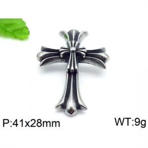 Stainless Steel Cross Pendant - KP60059-BD