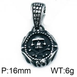 Stainless Skull Pendants - KP76863-BD