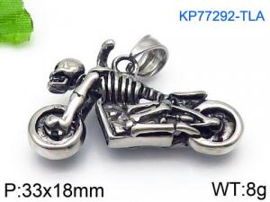 Stainless Skull Pendants - KP77292-TLA