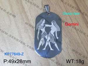 Stainless Steel Popular Pendant - KP77649-Z