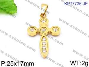 Stainless Steel Cross Pendant - KP77736-JE