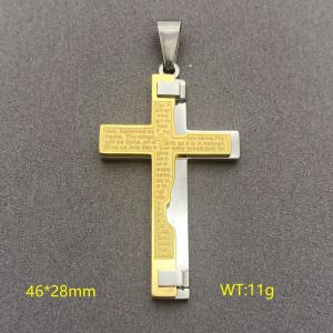 Stainless Steel Cross Pendant - KP77739-JE