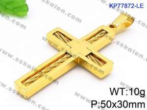 Stainless Steel Cross Pendant - KP77872-LE