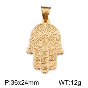 Stainless Steel Gold-plating Pendant - KP77978-Z