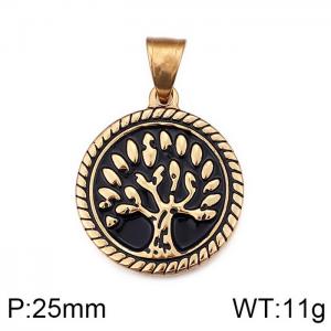 Stainless Steel Gold-plating Pendant - KP78005-Z