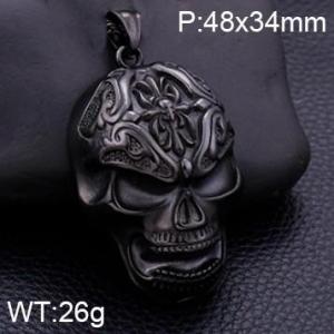 Stainless Skull Pendants - KP78095-K