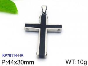 Stainless Steel Cross Pendant - KP78114-HR