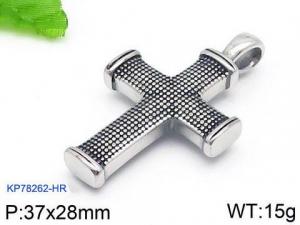 Stainless Steel Cross Pendant - KP78262-HR