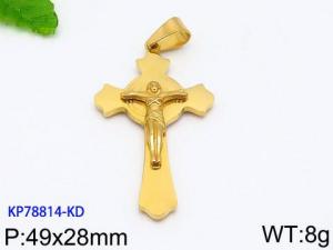 Stainless Steel Cross Pendant - KP78814-KD