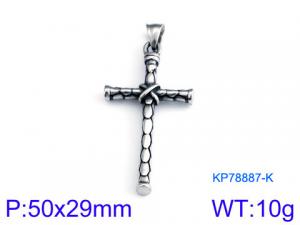 Stainless Steel Cross Pendant - KP78887-K