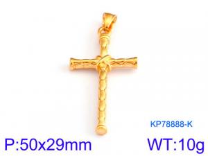 Stainless Steel Cross Pendant - KP78888-K