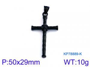 Stainless Steel Cross Pendant - KP78889-K