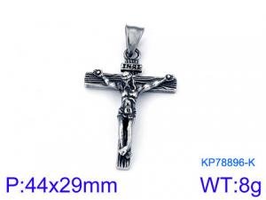 Stainless Steel Cross Pendant - KP78896-K