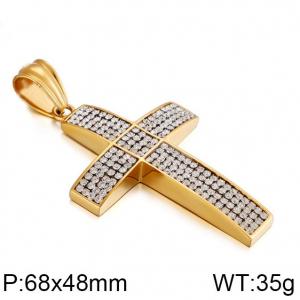 Stainless Steel Cross Pendant - KP78914-BD
