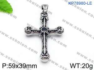 Stainless Steel Cross Pendant - KP78980-LE