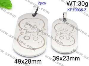 Stainless Steel Lover Pendant - KP79035-Z