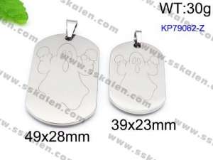 Stainless Steel Lover Pendant - KP79062-Z