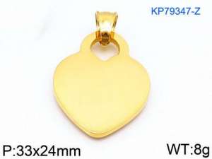 Stainless Steel Gold-plating Pendant - KP79347-Z