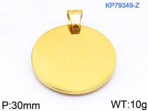 Stainless Steel Gold-plating Pendant - KP79349-Z