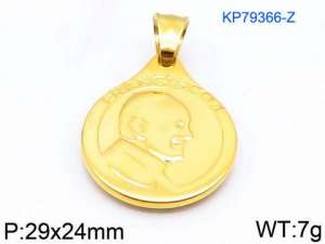 Stainless Steel Gold-plating Pendant - KP79366-Z