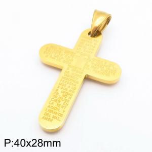 Stainless Steel Cross Pendant - KP79379-Z