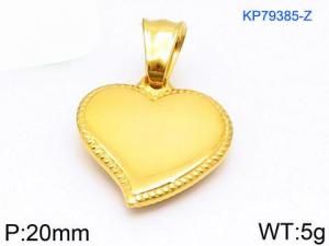 Stainless Steel Gold-plating Pendant - KP79385-Z