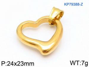 Stainless Steel Gold-plating Pendant - KP79388-Z