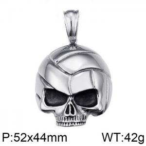 Stainless Skull Pendants - KP79437-BD