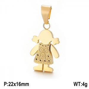 Stainless Steel Cross Pendant - KP79442-K