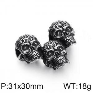 Stainless Skull Pendants - KP79483-HX