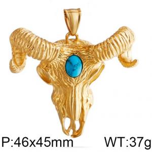 Stainless Steel Gold-plating Pendant - KP79917-K