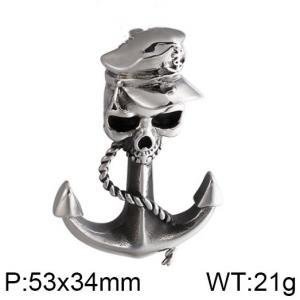 Stainless Skull Pendants - KP80007-BD