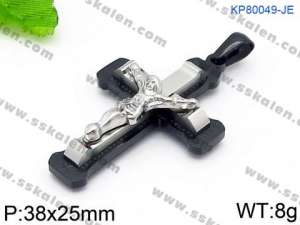 Stainless Steel Cross Pendant - KP80049-JE