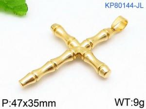 Stainless Steel Cross Pendant - KP80144-JL