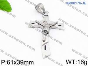 Stainless Steel Cross Pendant - KP80176-JE