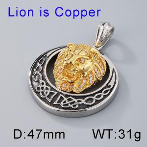 Stainless Steel Gold-plating Pendant - KP80272-BD