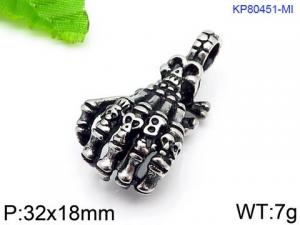 Stainless Skull Pendants - KP80451-MI