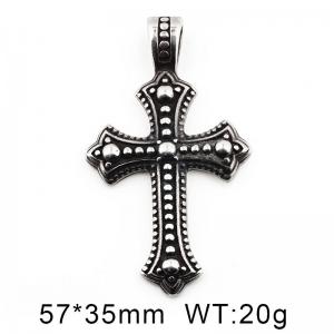 Stainless Steel Cross Pendant - KP80477-MI