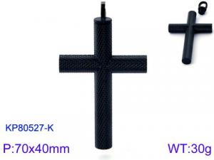 Stainless Steel Cross Pendant - KP80527-K