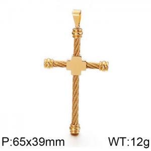 Stainless Steel Cross Pendant - KP80529-K