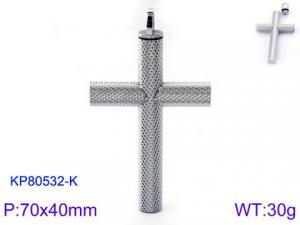 Stainless Steel Cross Pendant - KP80532-K