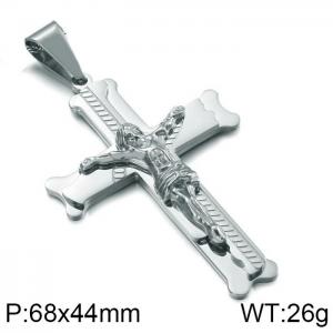 Stainless Steel Cross Pendant - KP80538-K