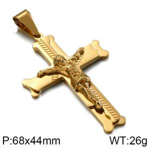 Stainless Steel Cross Pendant - KP80540-K