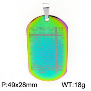 Stainless Steel Popular Pendant - KP80581-Z