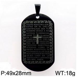 Stainless Steel Black-plating Pendant - KP80606-Z